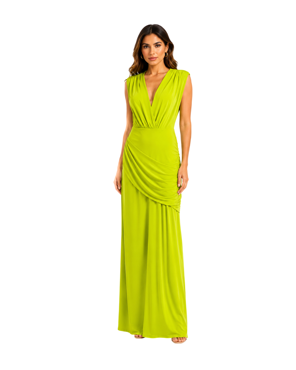 VESTIDO ELEGANTE VERDE LIMA