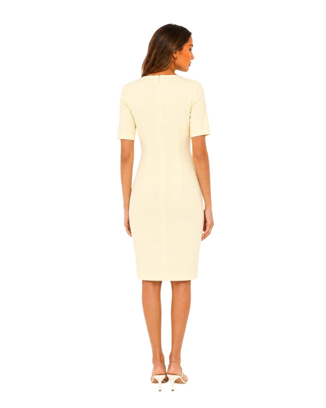 VESTIDO AMARILLO TIPO COCTEL