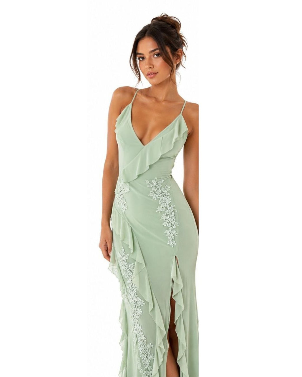 VESTIDO VERDE MENTA AJUSTADO