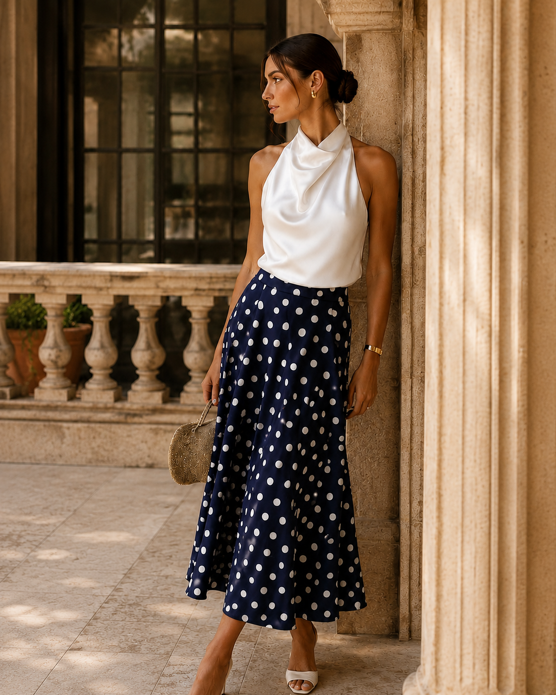 FALDA POLKADOT