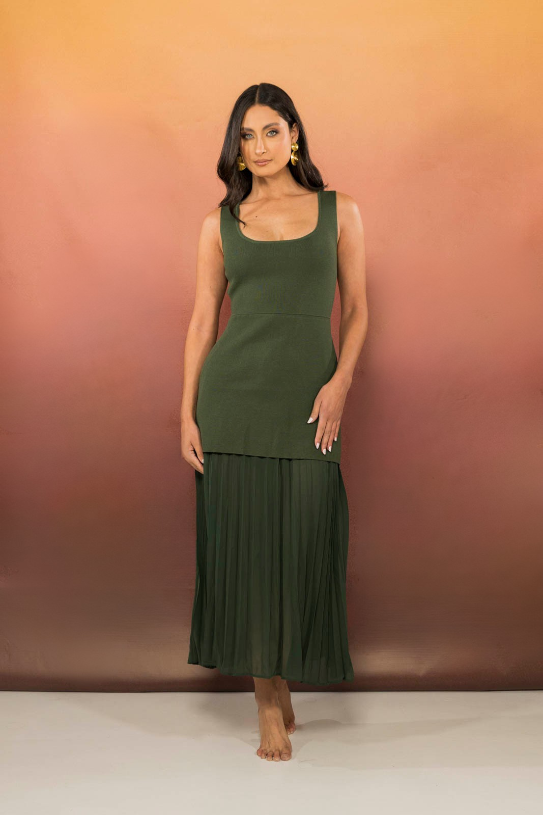 VESTIDO ACEITUNA