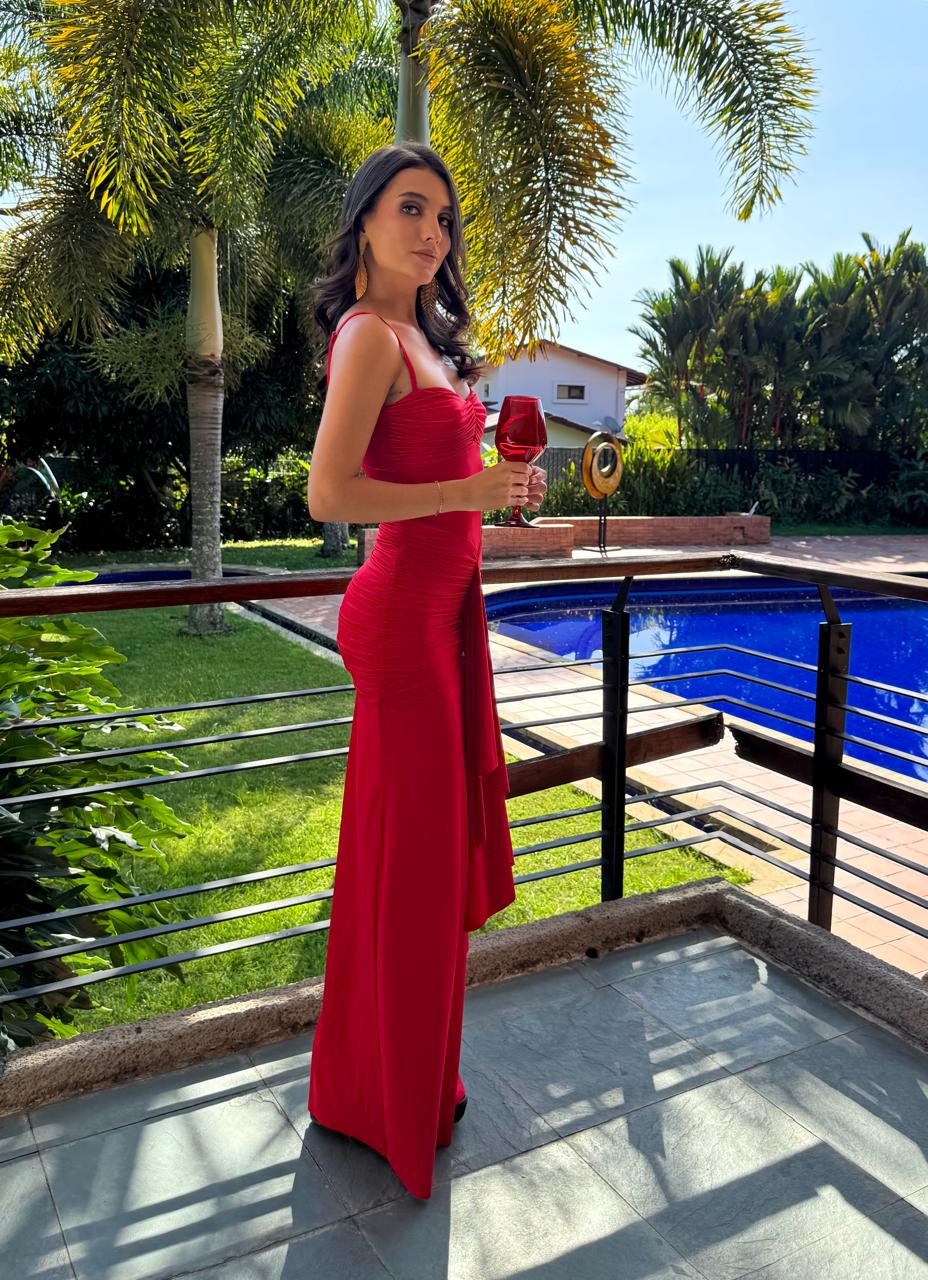VESTIDO ROJO AJUSTADO