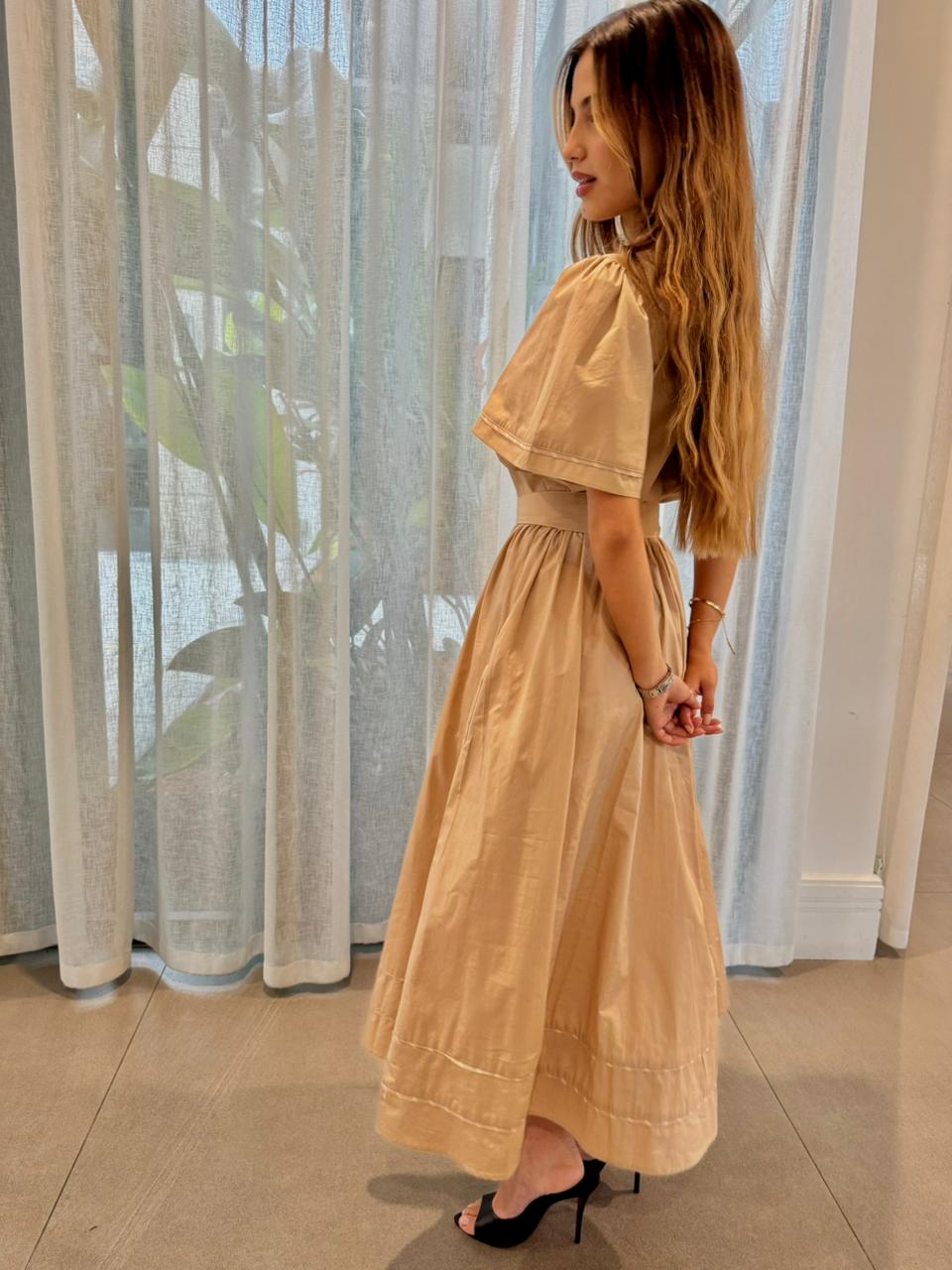 VESTIDO BEIGE PARA MUJER