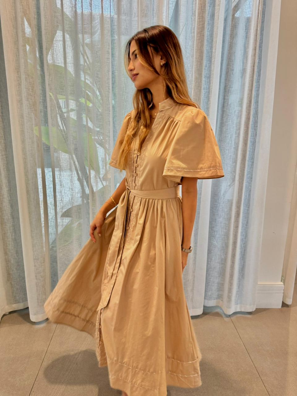 VESTIDO BEIGE PARA MUJER