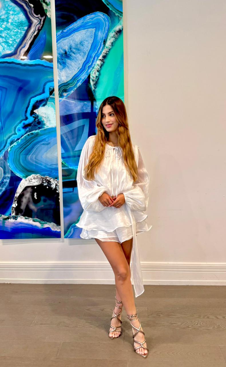 JUMPER BLANCO MANGA LARGA