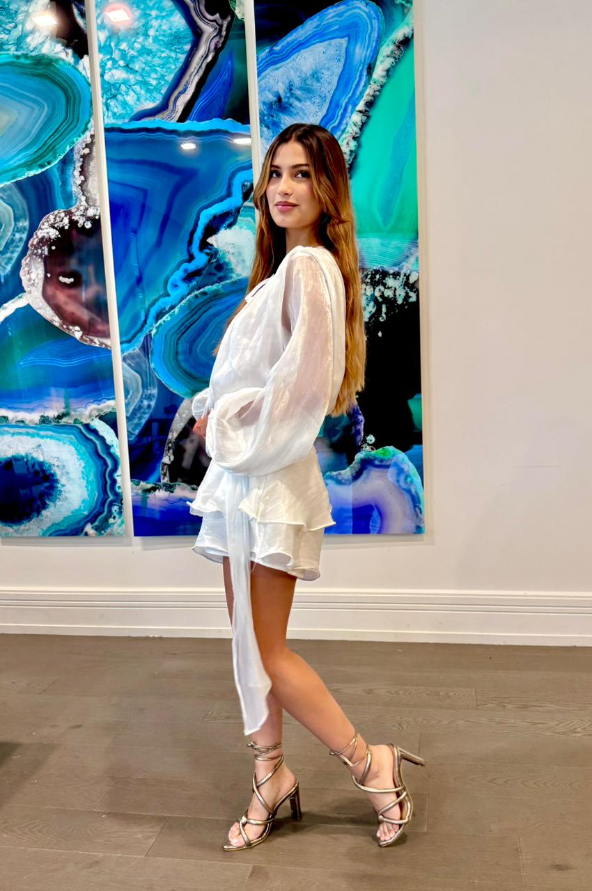 JUMPER BLANCO MANGA LARGA