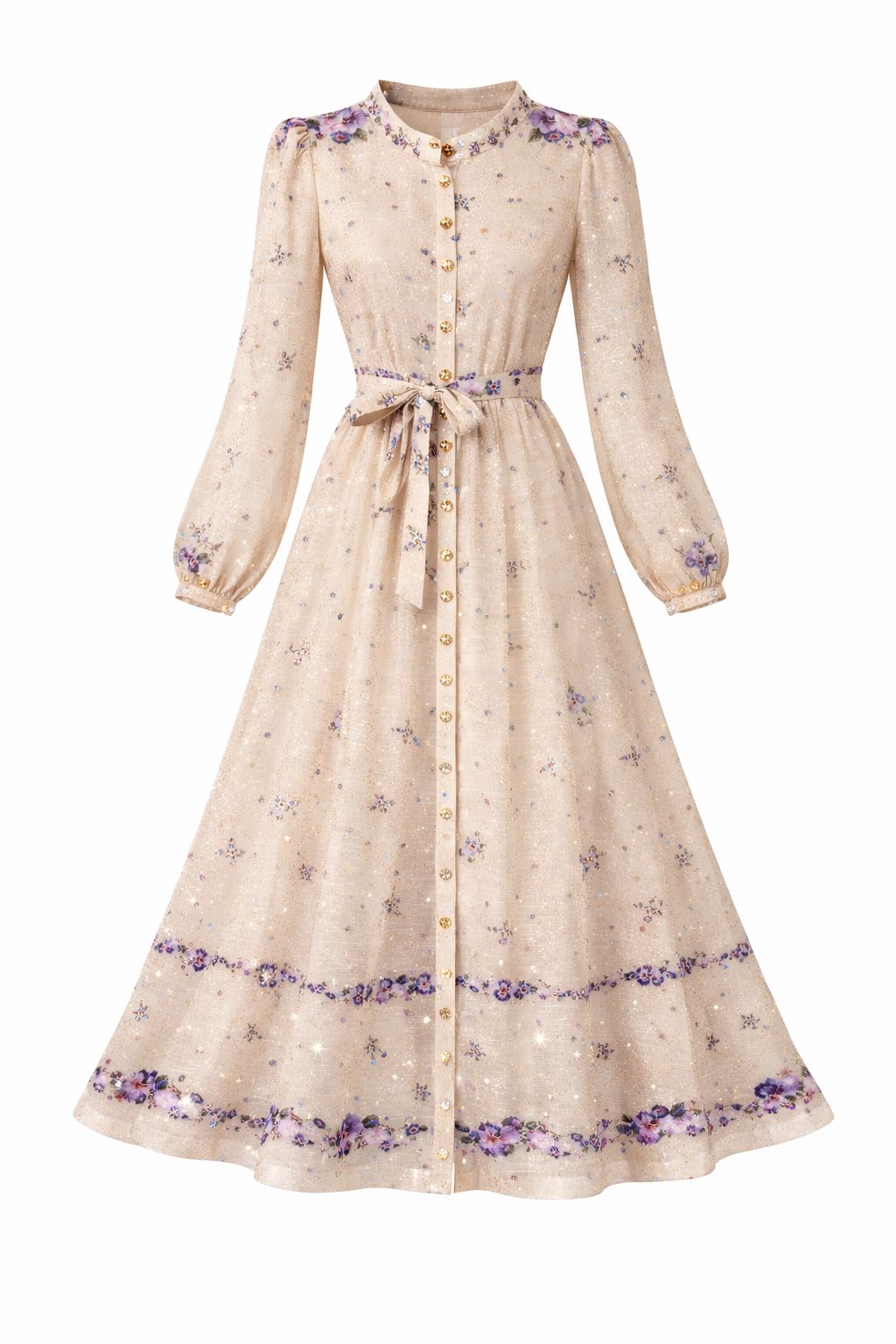 VESTIDO MANGA LARGA ELEGANTE